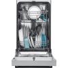 imageFrigidaire 18 in ADA Compact Front Control Dishwasher in Black with Dual Spray Arms 52 dBA includes roomofchoice deliverySilver