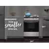 imageFrigidaire 24 in 19 Cu Ft Electric Range in Stainless Steel with Hidden Bake ADA CompliantStainless Steel