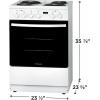 imageFrigidaire 24 in 19 Cu Ft Electric Range in Stainless Steel with Hidden Bake ADA CompliantWhite