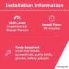 imageFrigidaire 297370604 User Control and Display Board for Freezers White