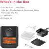 imageFrigidaire 5in1 Air Fryer Combo Oven with Viewing Window Large 126 QT Capacity Digital Display 5 Cooking Modes 7 Recipe Presets Automatic Shake Reminder PFASFree Cooking Surfaces Black51 Air Fryer