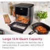 imageFrigidaire 5in1 Air Fryer Combo Oven with Viewing Window Large 126 QT Capacity Digital Display 5 Cooking Modes 7 Recipe Presets Automatic Shake Reminder PFASFree Cooking Surfaces Black51 Air Fryer