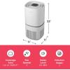 imageFrigidaire PureA300 XL HEPA Air Purifier with WiFi for Large Rooms Covers up to 1685 Sq Ft 3Stage Filtration Energy Star Certification Air Quality Monitoring Smart Mode Ultra Quiet White1685 Square Feet Wifi