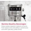 imageFrigidaire Steam Espresso Maker Coffee Machine with Milk Frother ampamp Cup Warmer 20 Bar Pressure 34 oz Removable Water Tank Single or Double Shot Stainless Steel