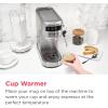 imageFrigidaire Steam Espresso Maker Coffee Machine with Milk Frother ampamp Cup Warmer 20 Bar Pressure 34 oz Removable Water Tank Single or Double Shot Stainless Steel