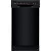 imageFrigidaire 18 in ADA Compact Front Control Dishwasher in Black with Dual Spray Arms 52 dBA includes roomofchoice deliveryBlack