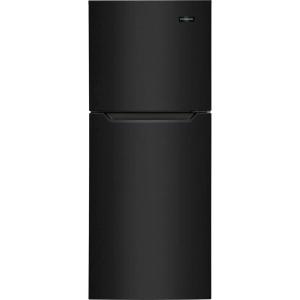 imageFrigidaire 101 Cu Ft Compact ADA Top Freezer Refrigerator in Brushed Steel with Electronic Control Panel Reversible Door Swing ENERGY STARBlack