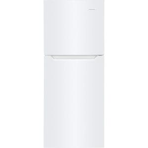 imageFrigidaire 116 Cu Ft Compact ADA Top Freezer Refrigerator in White with Electronic Control Panel Reversible Door Swing ENERGY STARWhite