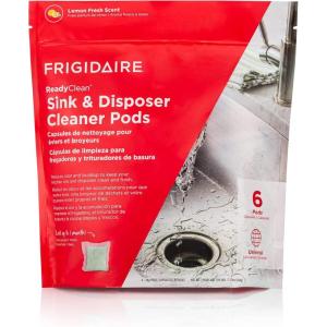 imageFrigidaire ReadyClean Probiotic Sink and Disposer Cleaner 6 Pods Tablet White 6 CountSink and Disposal Probiotic