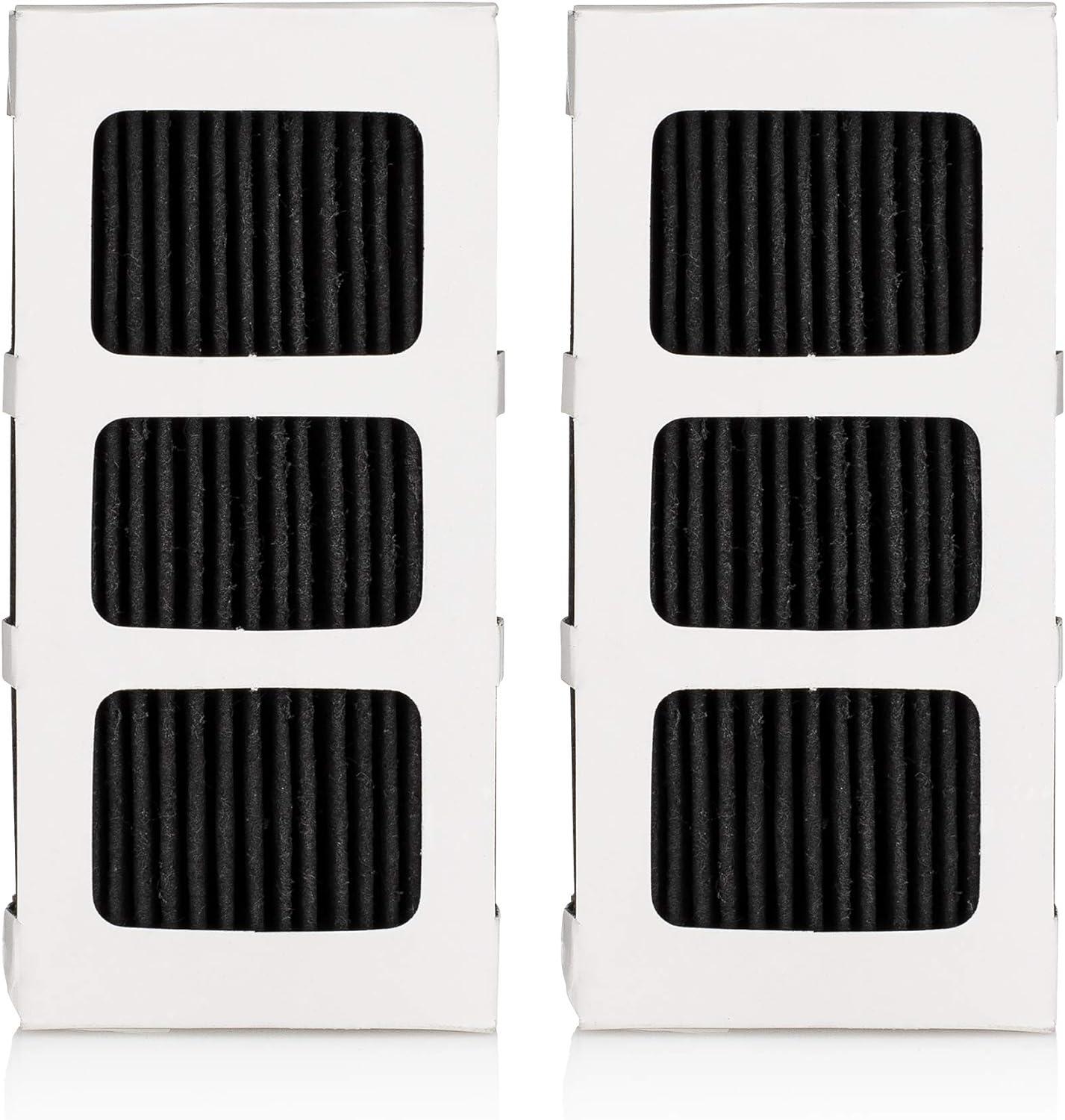 imageFRIGIDAIRE PAULTRA2 Pure Air Ultra II Refrigerator Air Filter with Carbon Technology to Absorb Food Odors 38 Inch x 18 Inch White2 Count Pack of 1