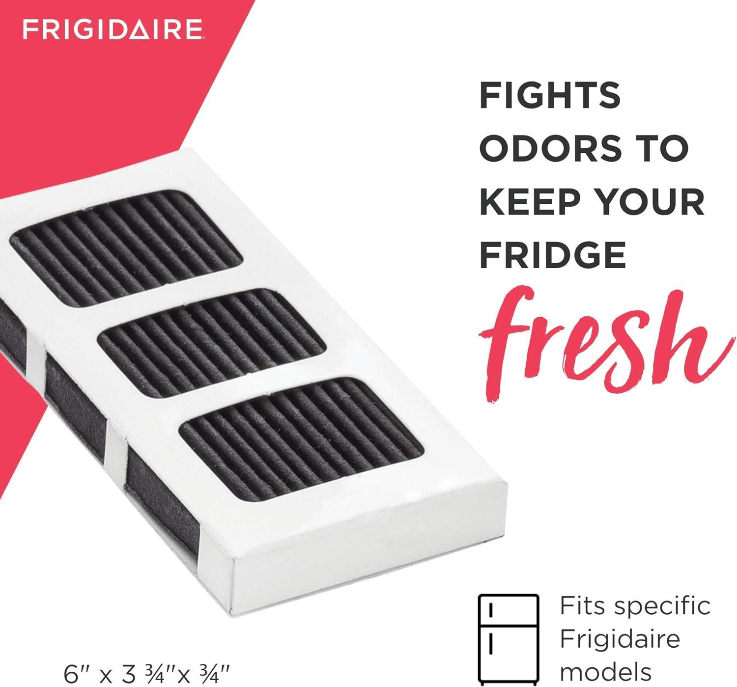 imageFRIGIDAIRE PAULTRA2 Pure Air Ultra II Refrigerator Air Filter with Carbon Technology to Absorb Food Odors 38 Inch x 18 Inch White4 Count Pack of 1