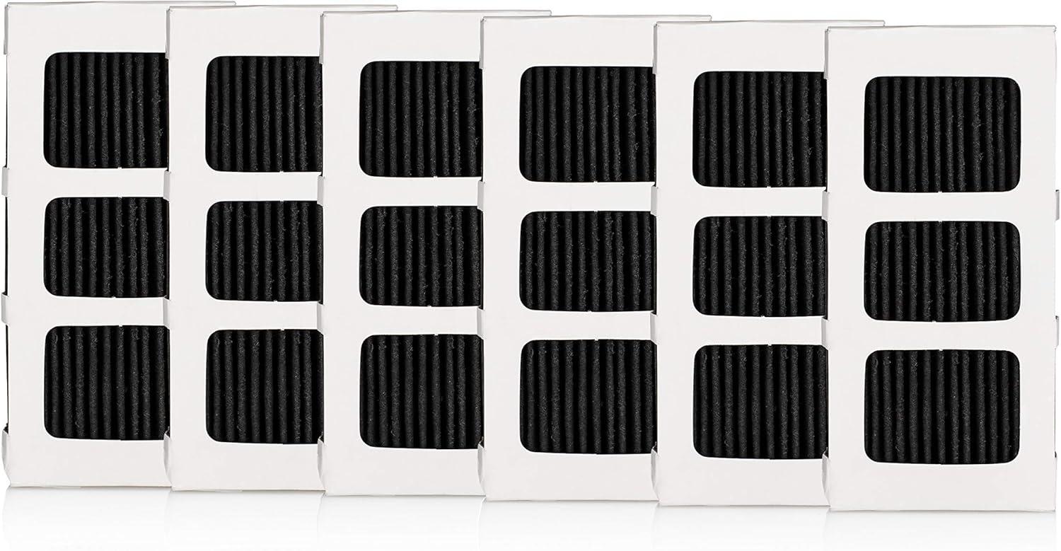 imageFRIGIDAIRE PAULTRA2 Pure Air Ultra II Refrigerator Air Filter with Carbon Technology to Absorb Food Odors 38 Inch x 18 Inch White6 Count Pack of 1