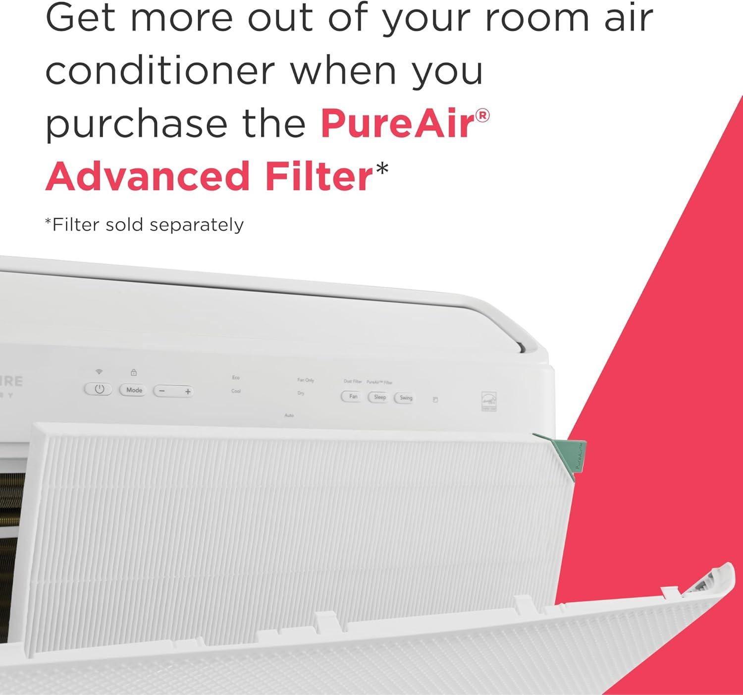 imageFrigidaire 12000 BTU Smart Inverter Window Air Conditioner with WiFi and Energy Star Certification Cools Up to 550 Sq Ft Ultra Quiet Operation White12 000 BTU