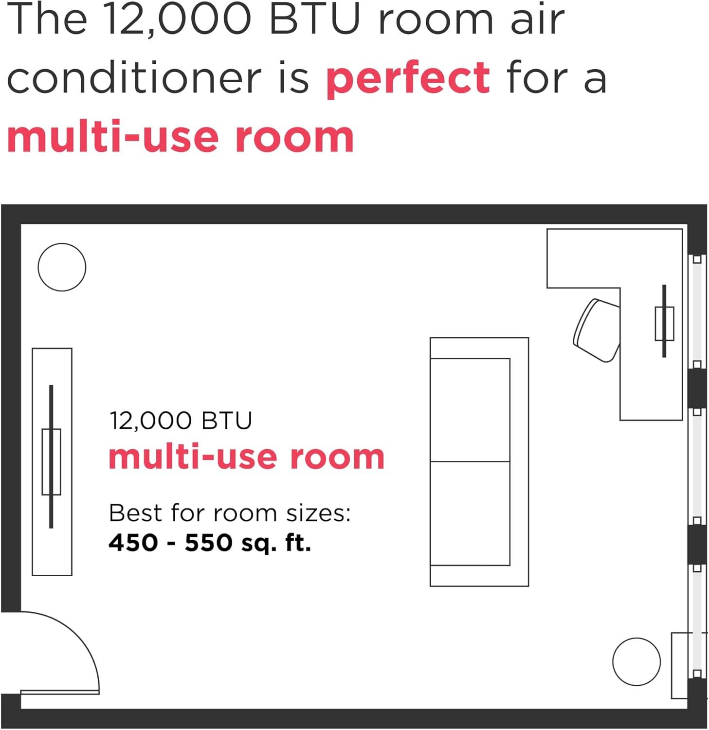 imageFrigidaire 12000 BTU Smart Inverter Window Air Conditioner with WiFi and Energy Star Certification Cools Up to 550 Sq Ft Ultra Quiet Operation White12 000 BTU