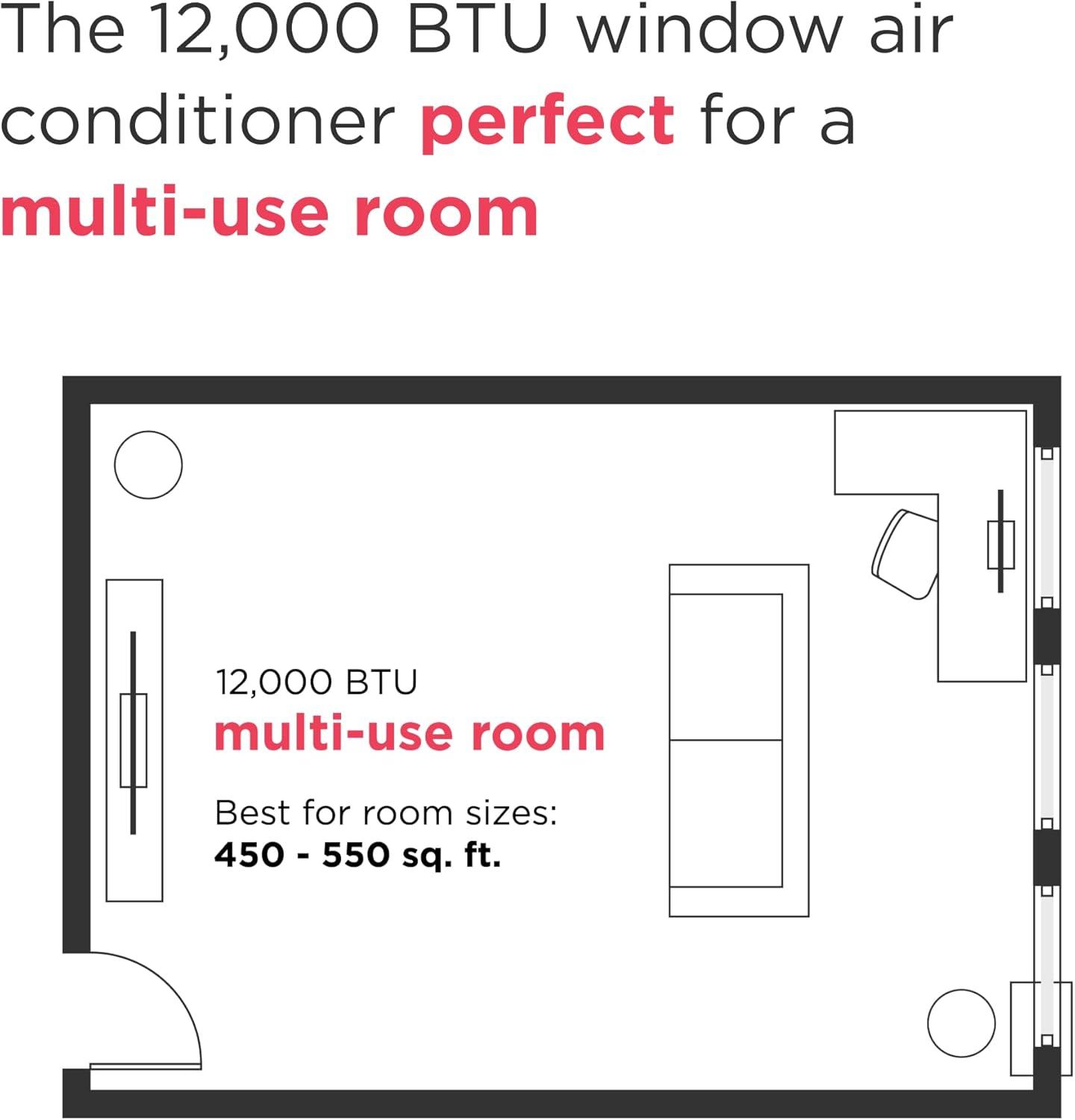 imageFrigidaire 5000 BTU WindowMounted Air Conditioner Cools Up to 150 Sq Ft Quiet Operation Effortless Temperature Control 2 Fan Speeds Auto Restart White12 000 BTU Electronic Controls
