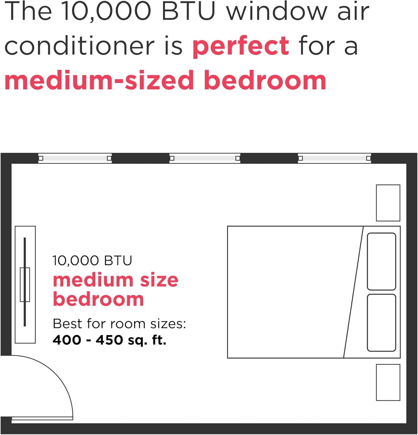 imageFrigidaire 8000 BTU Smart Inverter Window Air Conditioner with WiFi and Energy Star Certification Cools Up to 350 Sq Ft Ultra Quiet Operation White10 000 BTU