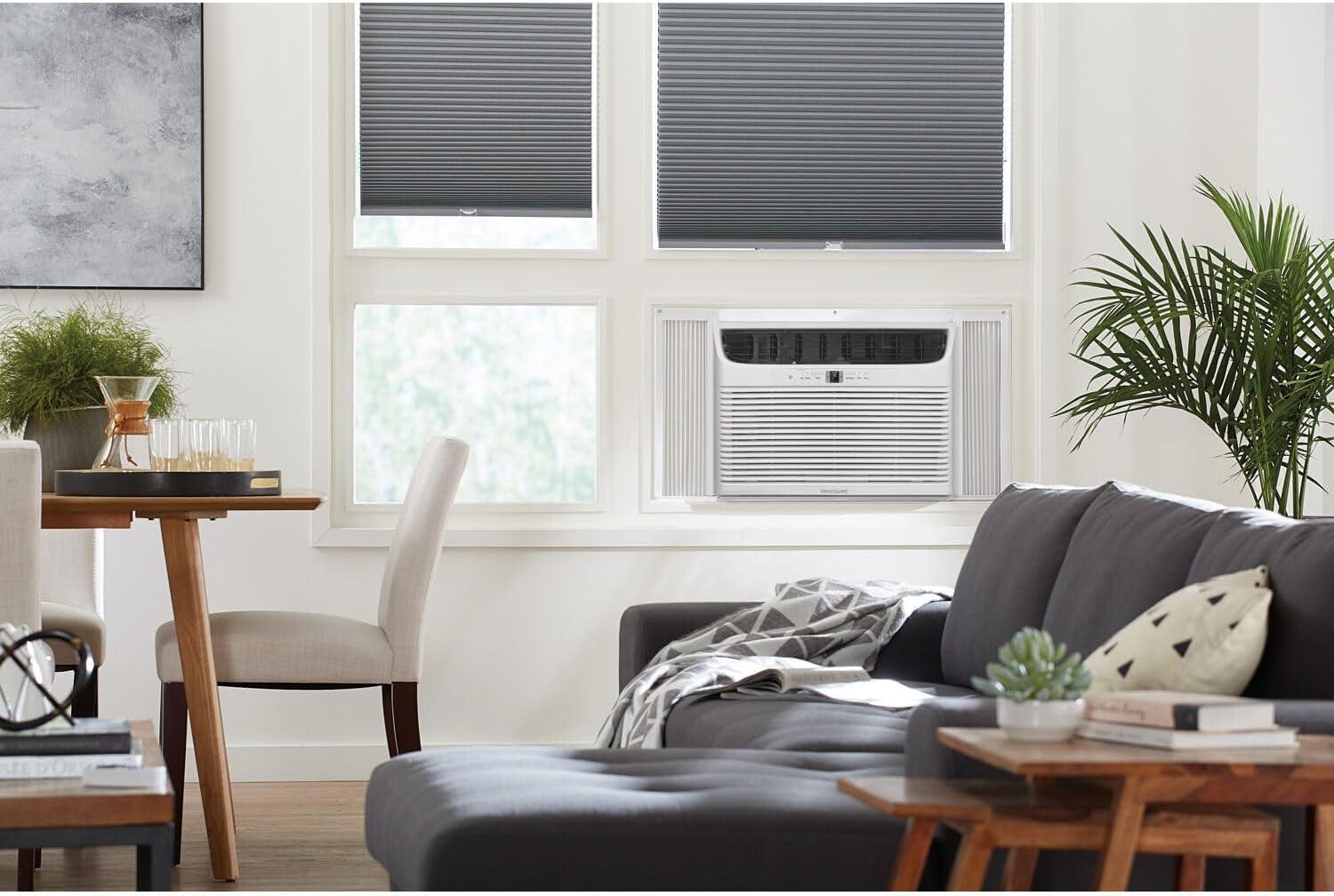 imageFrigidaire 8000 BTU Smart Inverter Window Air Conditioner with WiFi and Energy Star Certification Cools Up to 350 Sq Ft Ultra Quiet Operation White23000 BTU