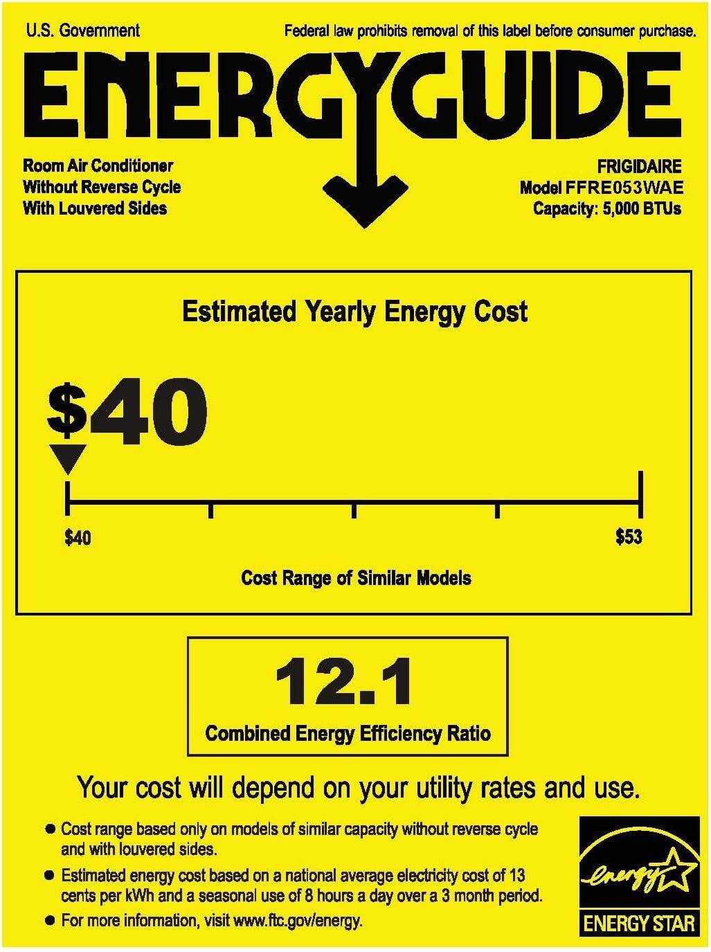 imageFrigidaire 8000 BTU Smart Inverter Window Air Conditioner with WiFi and Energy Star Certification Cools Up to 350 Sq Ft Ultra Quiet Operation White5000 BTU