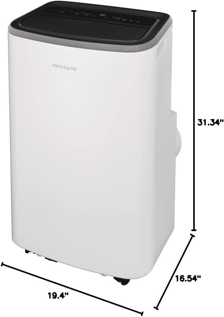 imageFrigidaire FHPW142AC1 Portable Air Conditioner 14K BTU ASHRAE  10K BTU DOE with MultiSpeed FanDehumidifier ModeBuiltin Air IonizerWashable FilterWorks with AlexaWiFi Connected in White