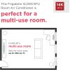 imageFrigidaire 3in1 Smart Portable Room Air Conditioner with WiFi 14000 BTU ASHRAE  10000 BTU DOE Cools Up to 700 Sq Ft Quiet Operation White
