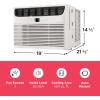 imageFrigidaire 5000 BTU WindowMounted Air Conditioner Cools Up to 150 Sq Ft Quiet Operation Effortless Temperature Control 2 Fan Speeds Auto Restart White12 000 BTU Electronic Controls
