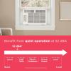 imageFrigidaire 5000 BTU WindowMounted Air Conditioner Cools Up to 150 Sq Ft Quiet Operation Effortless Temperature Control 2 Fan Speeds Auto Restart White5 000 BTU Mechanical Controls