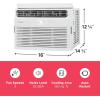 imageFrigidaire 5000 BTU WindowMounted Air Conditioner Cools Up to 150 Sq Ft Quiet Operation Effortless Temperature Control 2 Fan Speeds Auto Restart White5 000 BTU Electronic Controls
