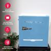 imageFrigidaire Coral EFR176 AMZ EFR176 Retro Mini RefrigeratorEnergy SavingAdjustable Thermostat ControlSide Mounted Bottle OpenerIdeal for for Dorm Office RV Garage Apartment 16 Cubic FeetBlue