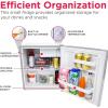 imageFrigidaire Coral EFR176 AMZ EFR176 Retro Mini RefrigeratorEnergy SavingAdjustable Thermostat ControlSide Mounted Bottle OpenerIdeal for for Dorm Office RV Garage Apartment 16 Cubic FeetMoonlight