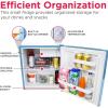 imageFrigidaire Coral EFR176 AMZ EFR176 Retro Mini RefrigeratorEnergy SavingAdjustable Thermostat ControlSide Mounted Bottle OpenerIdeal for for Dorm Office RV Garage Apartment 16 Cubic FeetBlue