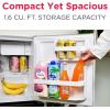 imageFrigidaire Coral EFR176 AMZ EFR176 Retro Mini RefrigeratorEnergy SavingAdjustable Thermostat ControlSide Mounted Bottle OpenerIdeal for for Dorm Office RV Garage Apartment 16 Cubic FeetMoonlight