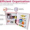 imageFrigidaire Coral EFR176 AMZ EFR176 Retro Mini RefrigeratorEnergy SavingAdjustable Thermostat ControlSide Mounted Bottle OpenerIdeal for for Dorm Office RV Garage Apartment 16 Cubic FeetPink