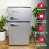 imageFrigidaire EFR3A1 Compact Small TopFreezer Refrigerator Stainless Steel Mini Bar Fridge Platinum Series2126quot D x 1783quot W x 335quot H 32 cu ft Double Door