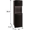 imageFrigidaire EFWC498  Top Loading Cooler Dispenser Hot ampamp Cold Water  Child Safety Lock  Innovative Slim ampamp Sleek Design Holds 3 or 5 Gallon Bottles  BlackBlack