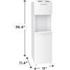 imageFrigidaire EFWC498  Top Loading Cooler Dispenser Hot ampamp Cold Water  Child Safety Lock  Innovative Slim ampamp Sleek Design Holds 3 or 5 Gallon Bottles  BlackWhite