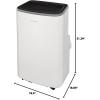 imageFrigidaire FHPW142AC1 Portable Air Conditioner 14K BTU ASHRAE  10K BTU DOE with MultiSpeed FanDehumidifier ModeBuiltin Air IonizerWashable FilterWorks with AlexaWiFi Connected in White
