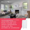 imageFrigidaire Gallery 4in1 Smart Inverter Portable Room Air Conditioner with WiFi Heating ampamp Air Quality Monitoring 14000 BTU ASHRAE  10000 BTU DOE Cools Up to 700 Sq Ft Ultra Quiet White