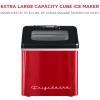imageFrigidaire Ice Maker EFIC452 Countertop Stainless Steel Ice Maker with Transparent Window Clear Ice Cube Maker with 40 lbs Capacity Ice Maker Machine  148quot D x 11quot W x 141quot H Blackred stainless