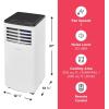 imageFrigidaire Portable Room Air Conditioner 8000 BTU ASHRAE  5500 BTU DOE Cools Up to 350 Sq Ft Quiet Operation Dehumidifying Dry Mode White5500 BTU