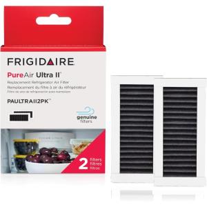 imageFRIGIDAIRE PAULTRA2 Pure Air Ultra II Refrigerator Air Filter with Carbon Technology to Absorb Food Odors 38 Inch x 18 Inch White2 Count Pack of 1