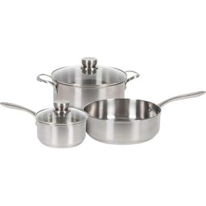 imageFrigidaire 11FFSPAN02 Ready Cook Cookware 5Piece Stainless Steel 5 Pieces5 piece