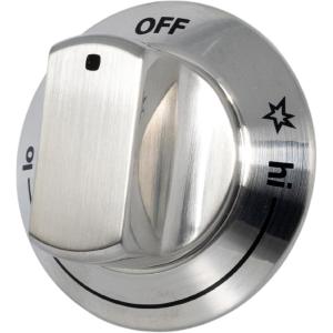 imageFrigidaire 318242275 Stovetop Burner Knob for Gas Ranges and Stoves Chrome