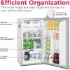 imageFrigidaire Retro Compact Fridge with Chiller 32 cu ft Countertop Fridge with BuiltIn Bottle Opener Compact Refrigerator for Office Bedroom Dorm Room or Cabin  165quotD x 19quotW x 31quotH Moonbeam