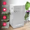 imageFrigidaire Retro Compact Fridge with Chiller 32 cu ft Countertop Fridge with BuiltIn Bottle Opener Compact Refrigerator for Office Bedroom Dorm Room or Cabin  165quotD x 19quotW x 31quotH Moonbeam