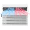 imageFrigidaire 8000 BTU Window Air Conditioner with Supplemental Heat Cools ampamp Heats Up to 350 Sq Ft Remote Control Quiet Operation Eco Mode 3 Fan Speeds White8 000 BTU