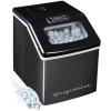 imageFrigidaire Ice Maker EFIC452 Countertop Stainless Steel Ice Maker with Transparent Window Clear Ice Cube Maker with 40 lbs Capacity Ice Maker Machine  148quot D x 11quot W x 141quot H Blackblack stainless