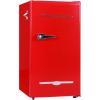 imageFrigidaire Retro Compact Fridge with Chiller 32 cu ft Countertop Fridge with BuiltIn Bottle Opener Compact Refrigerator for Office Bedroom Dorm Room or Cabin  165quot D x 19quot W x 31quot H Red
