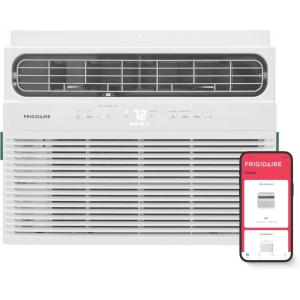 imageFrigidaire 10000 BTU Smart Window Air Conditioner with WiFi Cools Up to 450 Sq Ft Remote Control Quiet Operation Eco Mode 3 Fan Speeds WhiteNew 2024 14 000 BTU
