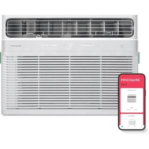 imageFrigidaire 24000 BTU Smart Inverter Window Air Conditioner with WiFi and Energy Star Certification Cools Up to 1020 Sq Ft Ultra Quiet Operation White