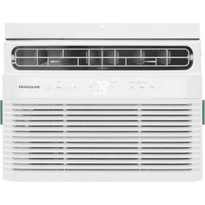 imageFrigidaire 5000 BTU WindowMounted Air Conditioner Cools Up to 150 Sq Ft Quiet Operation Effortless Temperature Control 2 Fan Speeds Auto Restart White5 000 BTU Electronic Controls